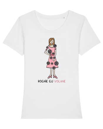 Rochie cu volane White