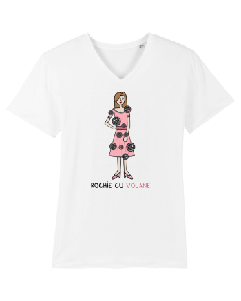 Rochie cu volane White