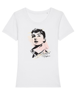 Audrey Hepburn Tricou mânecă scurtă guler larg fitted Damă Expresser