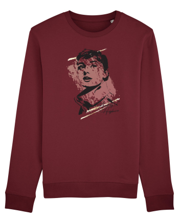 Audrey Hepburn Burgundy