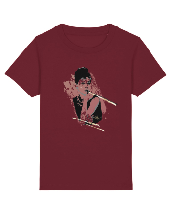 Audrey Hepburn Burgundy