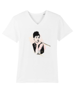 Audrey Hepburn Tricou mânecă scurtă guler V Bărbat Presenter