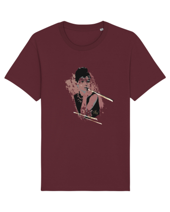 Audrey Hepburn Burgundy