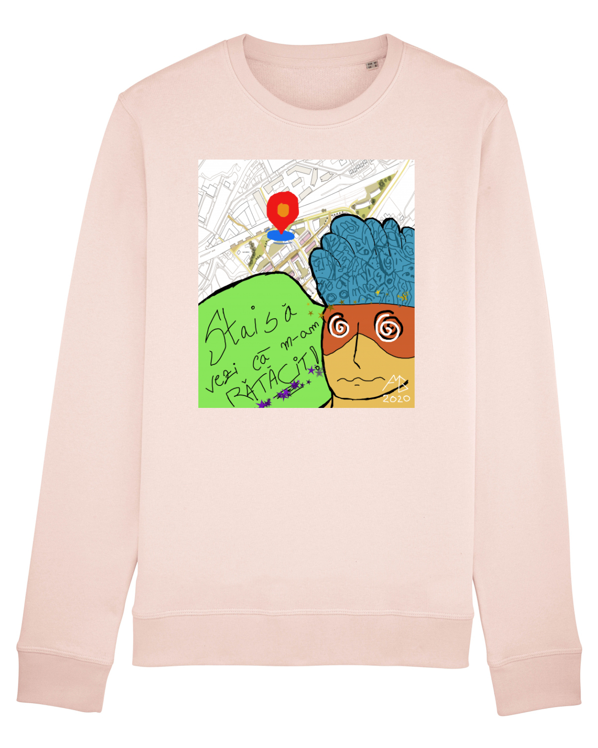 Bluză mânecă lungă Unisex Rise Candy Pink