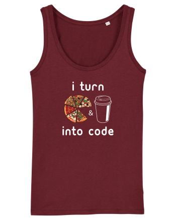 Pizza and Coffee into code Burgundy