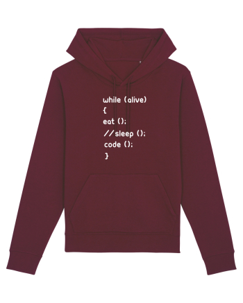 Eat Sleep Code Burgundy