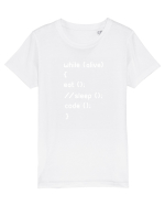 Eat Sleep Code Tricou mânecă scurtă  Copii Mini Creator