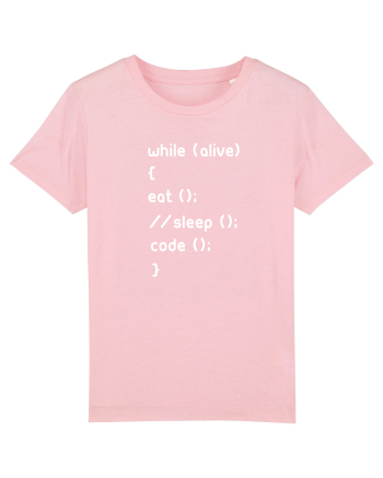 Eat Sleep Code Cotton Pink