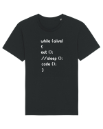 Eat Sleep Code Tricou mânecă scurtă Unisex Rocker