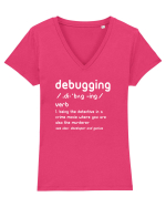 Debugging Tricou mânecă scurtă guler V Damă Evoker