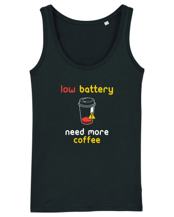 Low Battery Need Coffee Black