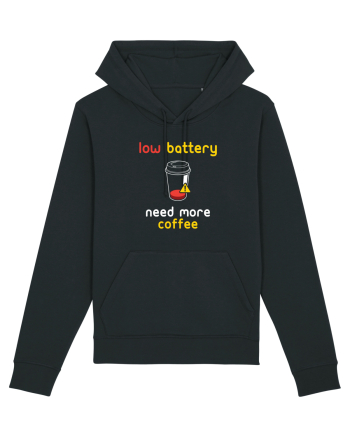Low Battery Need Coffee Black