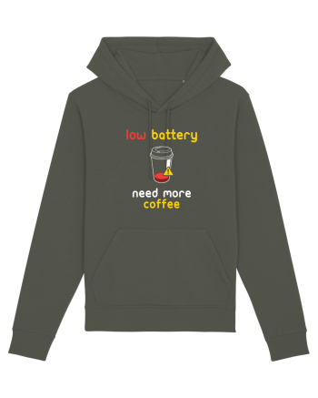 Low Battery Need Coffee Khaki
