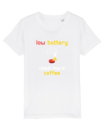 Low Battery Need Coffee White