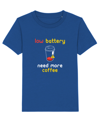 Low Battery Need Coffee Majorelle Blue