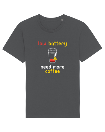 Low Battery Need Coffee Anthracite