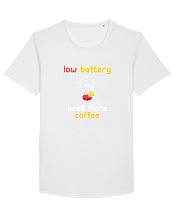 Low Battery Need Coffee White