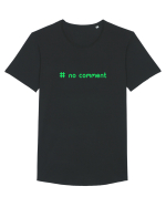 No Comment Tricou mânecă scurtă guler larg Bărbat Skater