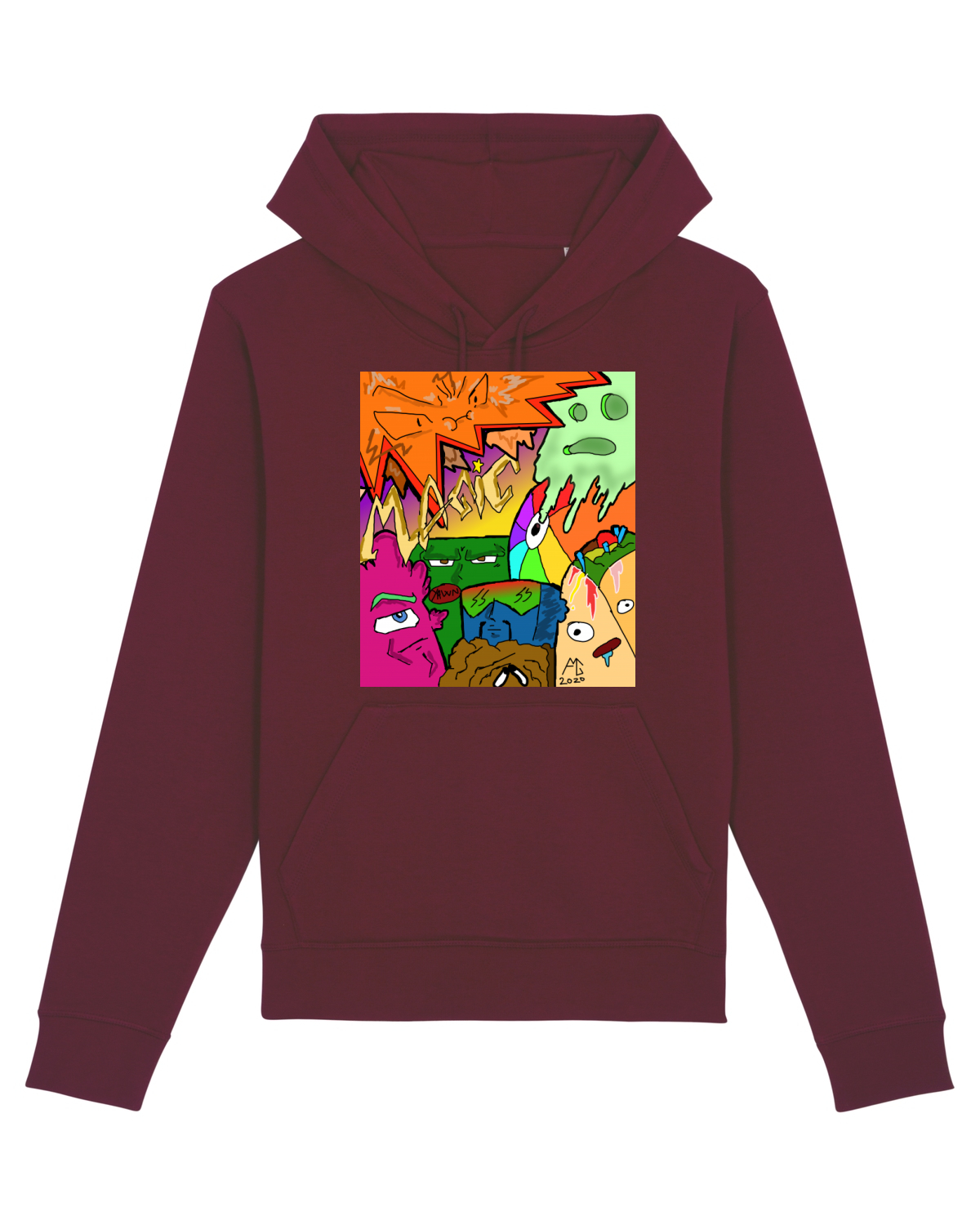 Hanorac Unisex Drummer Burgundy