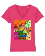 Magic mood Tricou mânecă scurtă guler V Damă Evoker