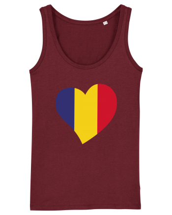 Inima Tricolor Burgundy