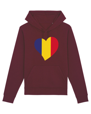 Inima Tricolor Burgundy