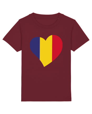 Inima Tricolor Burgundy
