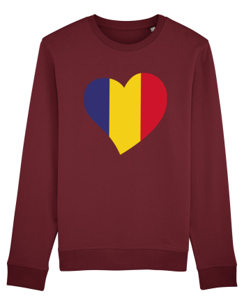 Inima Tricolor Burgundy