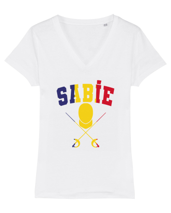 Scrima Sabie Tricolor White
