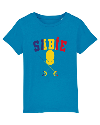 Scrima Sabie Tricolor Azur