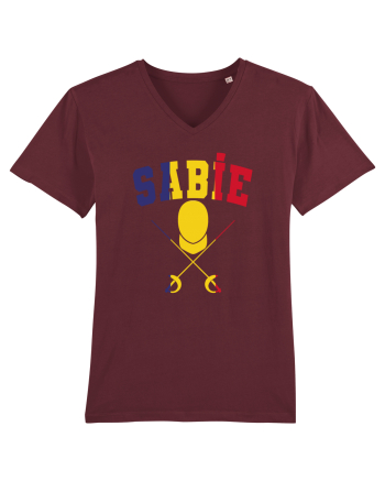 Scrima Sabie Tricolor Burgundy