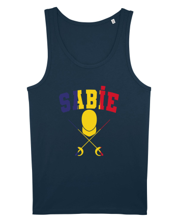 Scrima Sabie Tricolor Navy
