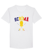 Srima Tricolor Tricou mânecă scurtă guler larg Bărbat Skater