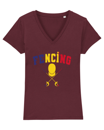 Fencing Tricolor Burgundy