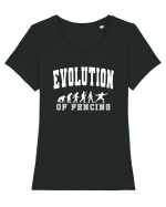 Evolution Of Fencing Tricou mânecă scurtă guler larg fitted Damă Expresser