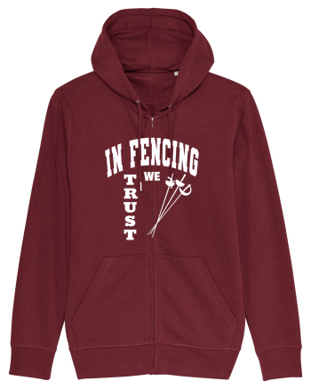 In Fencing We Trust Burgundy