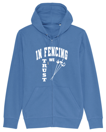 In Fencing We Trust Bright Blue