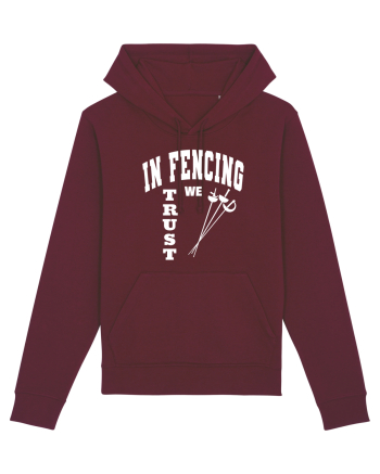 In Fencing We Trust Burgundy