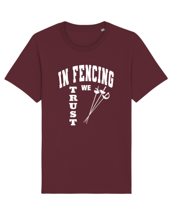 In Fencing We Trust Burgundy