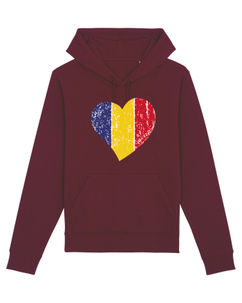Inima Tricolor Burgundy