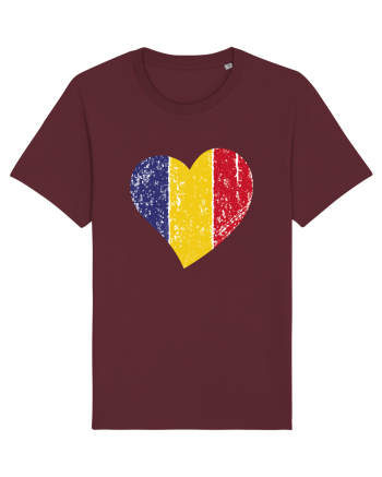 Inima Tricolor Burgundy