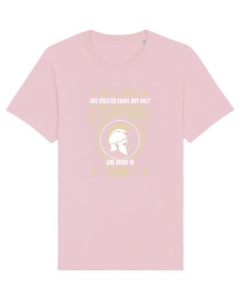 All Man Are Equal Legends Are Born In 1987 Cotton Pink
