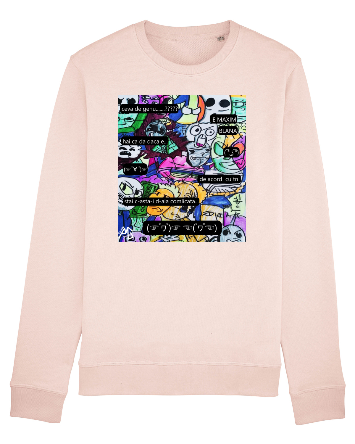 Bluză mânecă lungă Unisex Rise Candy Pink