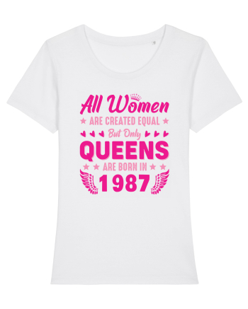 All Women Are Equal Queens Are Born In 1987 White