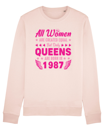 All Women Are Equal Queens Are Born In 1987 Candy Pink