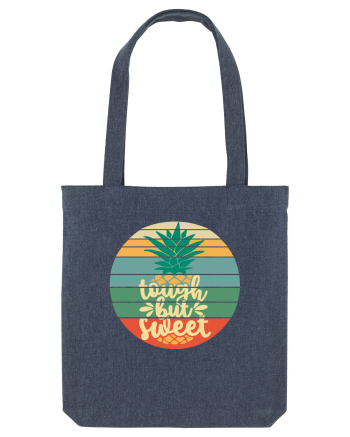 Tough But Sweet Retro Sunset Pineapple Midnight Blue