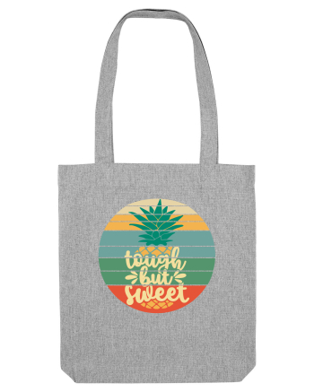 Tough But Sweet Retro Sunset Pineapple Heather Grey