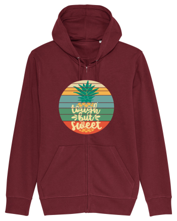 Tough But Sweet Retro Sunset Pineapple Burgundy