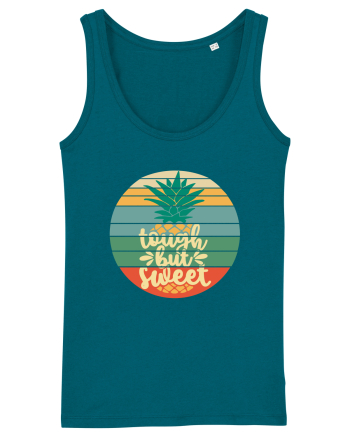 Tough But Sweet Retro Sunset Pineapple Ocean Depth