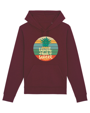 Tough But Sweet Retro Sunset Pineapple Burgundy